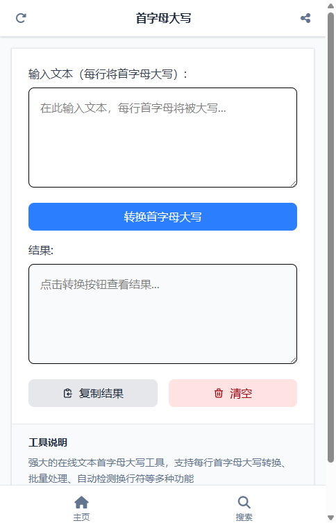 首字母大写 截图